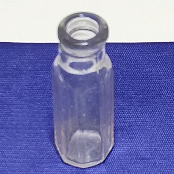 Owens Apothecary Medicine Eight-Sided Bottle Clear Circa 1900s Antique Vintage - Picture 3 of 7